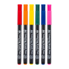 Koi Coloring Brush Pen set Bright | 6 colours