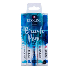 Brush pen set Blue | 5 colours