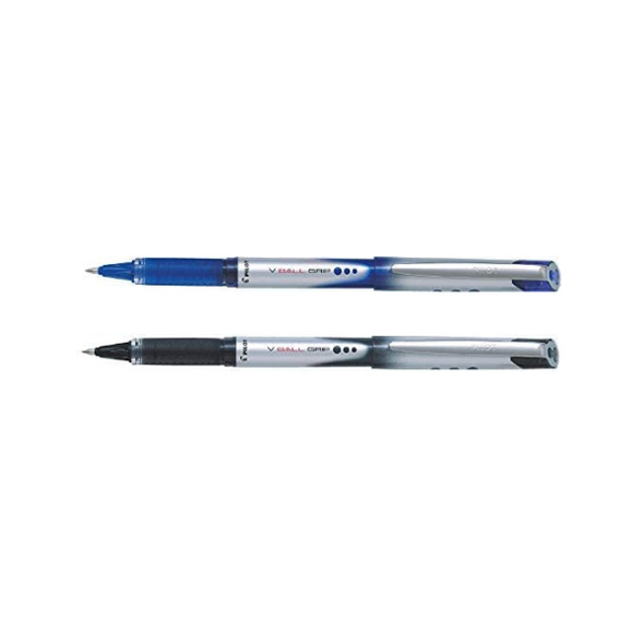 Pilot Vball Grip Rollerball Pen - 0.7mm - Medium Blue/Black Job Lot x35