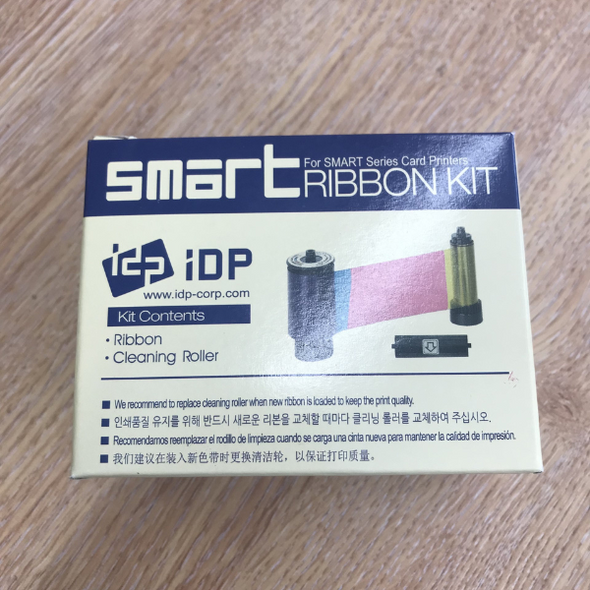 IDP Smart Ribbon Kit 650653 With Cleaning Roller Black *Job Lot x20*