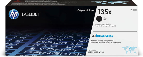 HP W1350X 135X High Yield Original LaserJet Toner Cartridge, Black, Single Pack