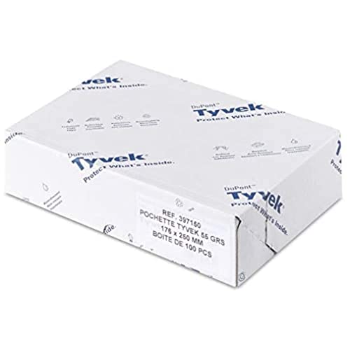 Bong Tyvek C4 White Peel and Seal Pocket Envelope 55 GSM, Pack of 100 (00011782)