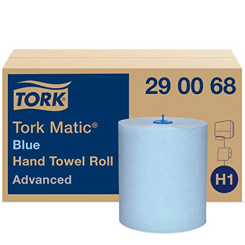 Tork Matic Paper Hand Towels Blue H1, Advanced, 6 Rolls x 150m, 290068