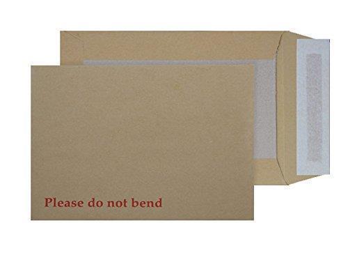 Purely Packaging C5 229 x 162 mm Board Back Pocket Peel and Seal Envelope - Manilla (Pack of 125)