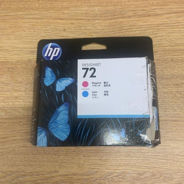 HP 72 Magenta/Cyan Ink Cartridges C9383A *Tatty Box*