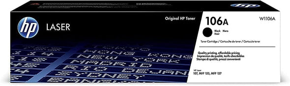 HP W1106A 106A Original Laser Toner Cartridge, Black