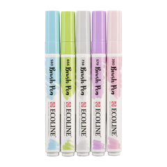 Brush pen set Pastel | 5 colours