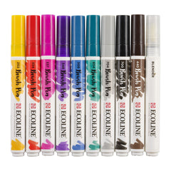 Brush pen set Handlettering | 10 colours