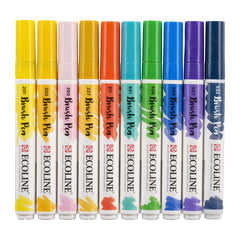 Brush pen set Illustrator| 10 colours