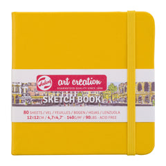 Art Creation Sketch Books Golden Yellow