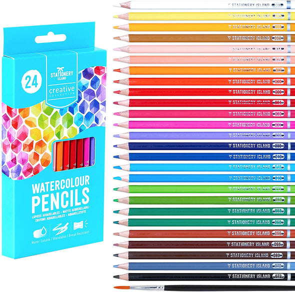 Watercolour Pencils - Set of 24