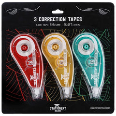 Correction Tape Roller Mouse 5m x 5mm - Pack of 3