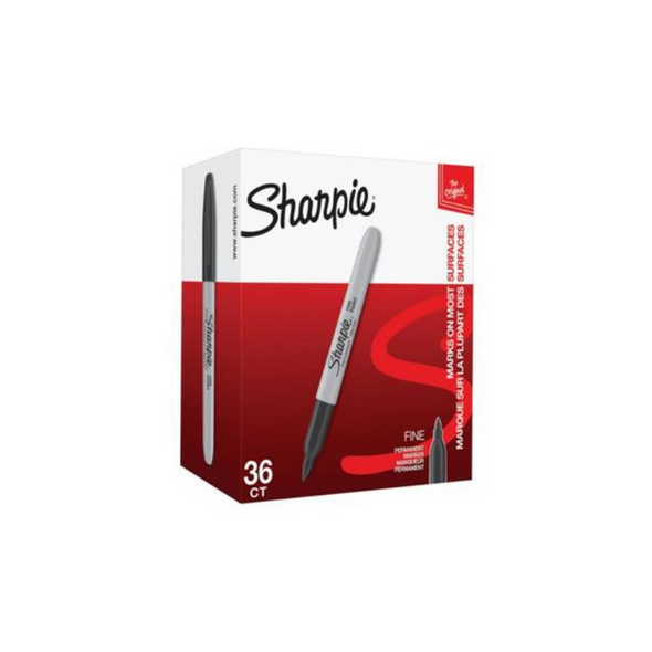 Sharpie Permanent Marker Fine Black (Pack of 36) 2025040