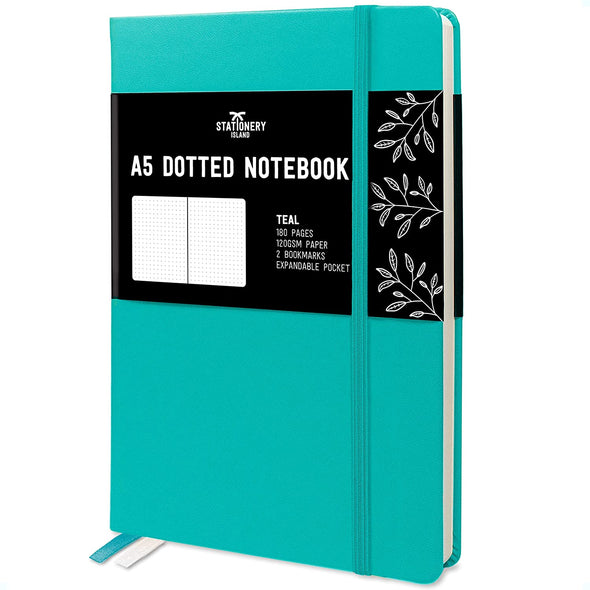 Bullet Journal - A5 Dotted Notebook - Teal