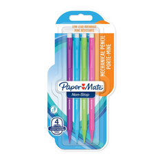 Paper Mate Non Stop Mechanical Pencil HB 0.7mm - Assorted Colours (Pack of 4)