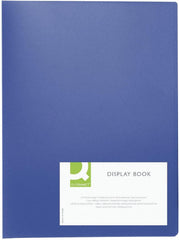 Q-Connect A4 Polypropylene Display Book Blue with 30 Clear Pockets -  Single KF01255