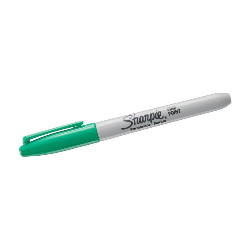 Green Sharpie Fine Point Tip Permanent Marker Pen