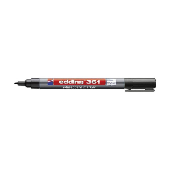 Edding 361 Black Whiteboard Marker 361001 - Single