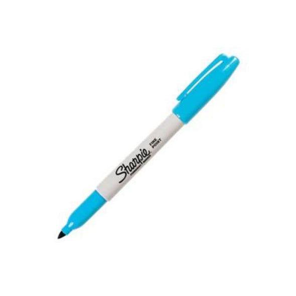 Turquoise Sharpie Fine Point Tip Permanent Marker Pen - Single