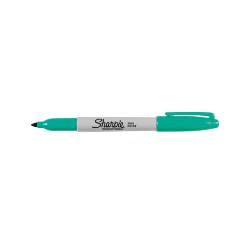 Aqua Sharpie Fine Point Tip Permanent Marker Pen - Single