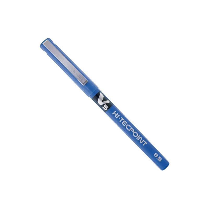 Pilot V5 Liquid Ink Rollerball 0.5 mm Tip Blue Pen - Single