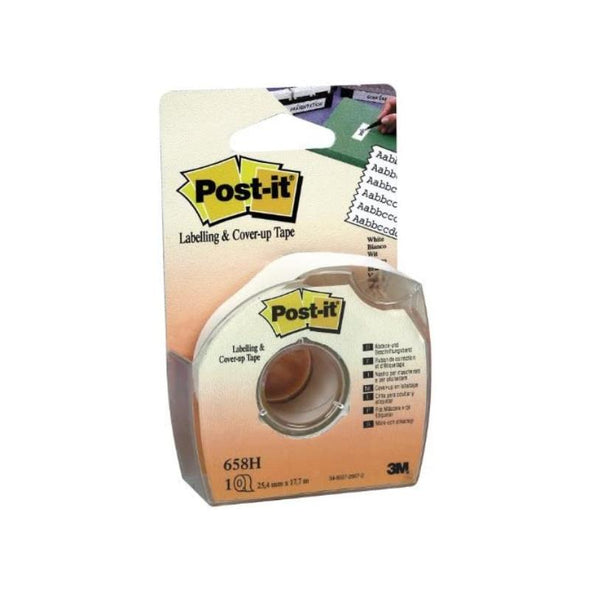 Post-it 658H Labelling & Cover-up Tape 25.4mm x 17.7mm