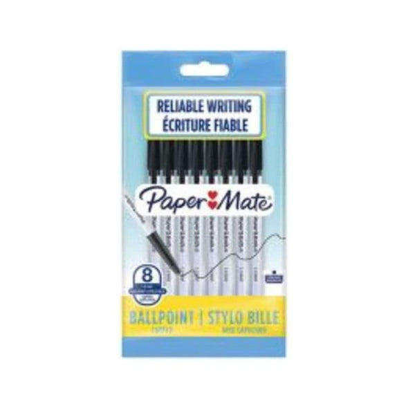 Papermate Capped Ballpoint Pens, Pack of 8