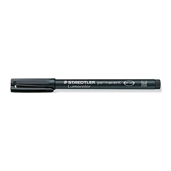 Staedtler Black Lumocolour Medium Permanent Marker Pen - Single