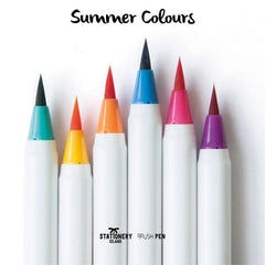 Summer Colours Brush Pens - Pack of 6