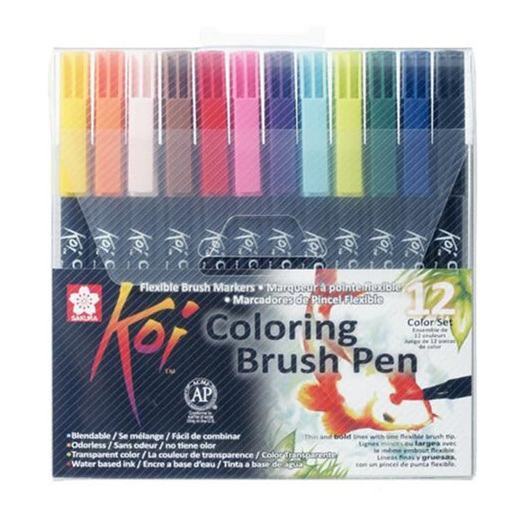 Koi Coloring Brush Pen set | 12 colours