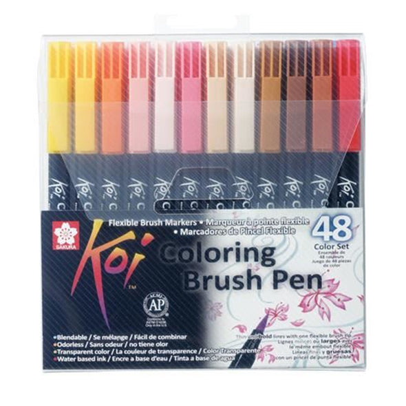 Koi Coloring Brush Pen set | 48 colours