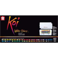 Koi Water Colors Studio Set | 60 half pans